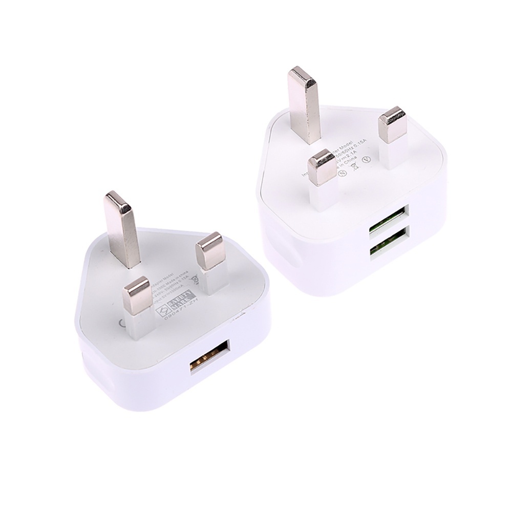Tablet Accessories Uk - Universeller UK-Stecker mit 1/2 USB-Anschlüssen Wandladegerät