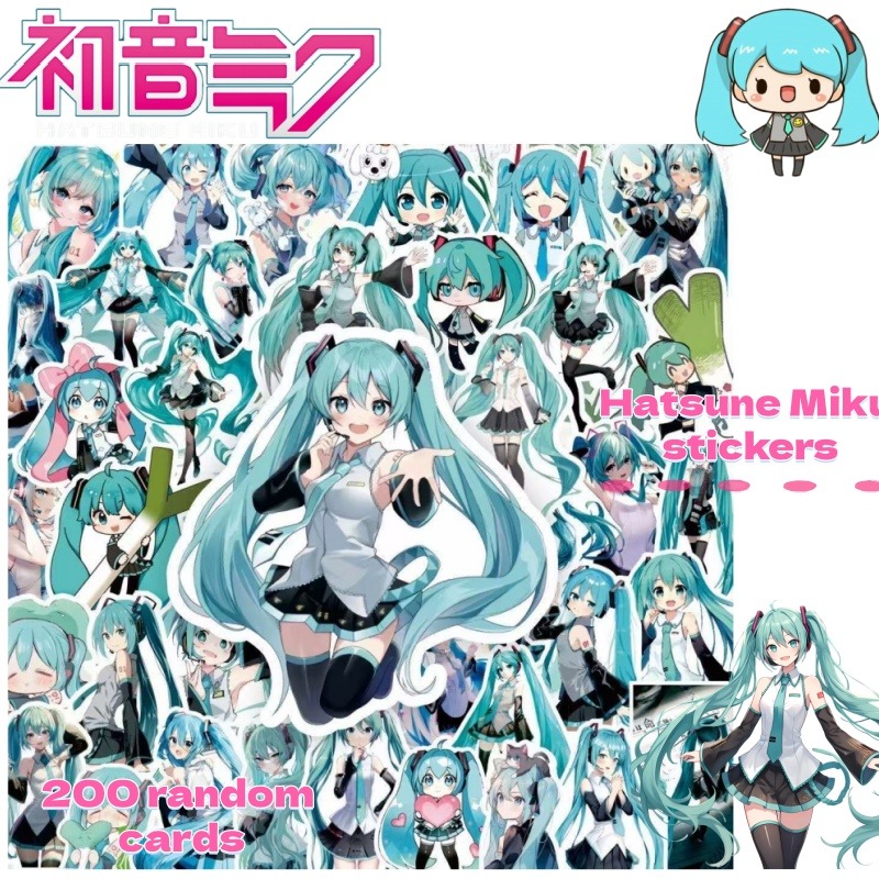 Tablet Accessories Set - 200 Stück Hatsune Miku Anime Cartoon