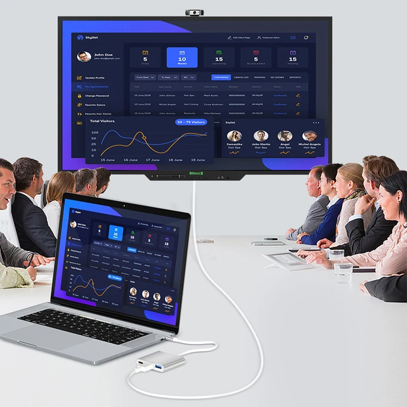Tablet Accessories For Samsung - 3-in-1 USB Typ-C Hub zu 4K