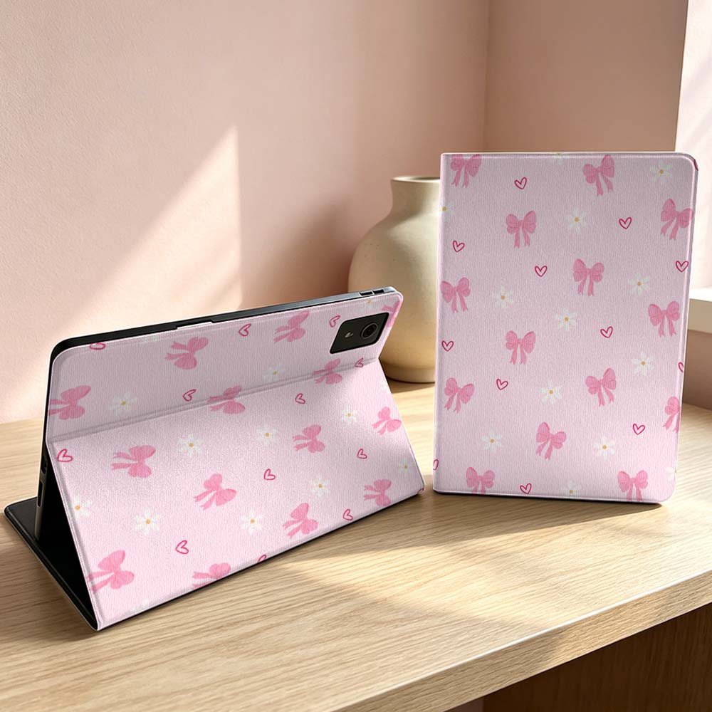 Lenovo Tablet P12 Accessories - Rosa Schleifenmuster für Lenovo Xiaoxin Lenovo
