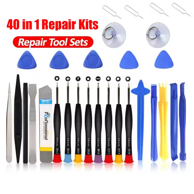 Tablet Accessories Set - 40-in-1 Multifunktions-Demontagewerkzeug für Handy, Tablet, PC,