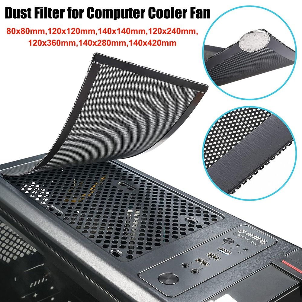 Tablet With All Accessories - Neuer PVC-Staubfilter Schwarzer Magnetrahmen PC-Kühlerfilter 120mm/140mm