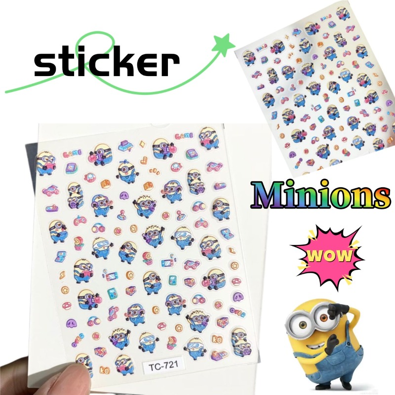 Tablet Accessories Set - Niedliche Minions Anime-Cartoon Kreative Wasserfeste Personalisierte