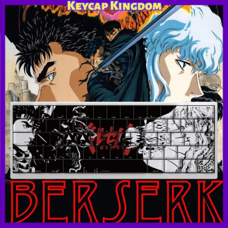 Tablet Accessories Keyboard - BERSERK Theme Anime Keycap 98 Tasten