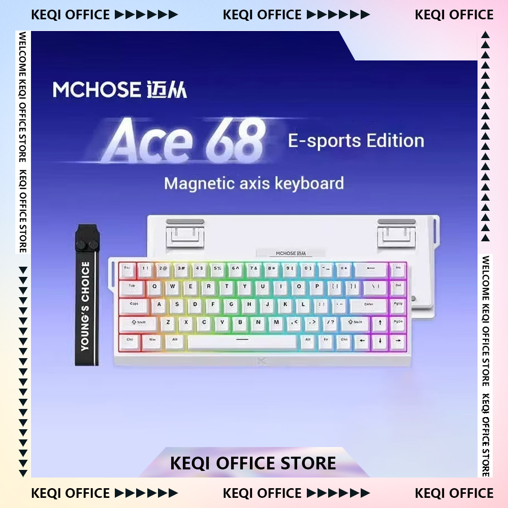 Tablet Accessories Uk - Mchose Ace 60/68 Pro Magnetschalter-Tastatur, kabelgebunden,