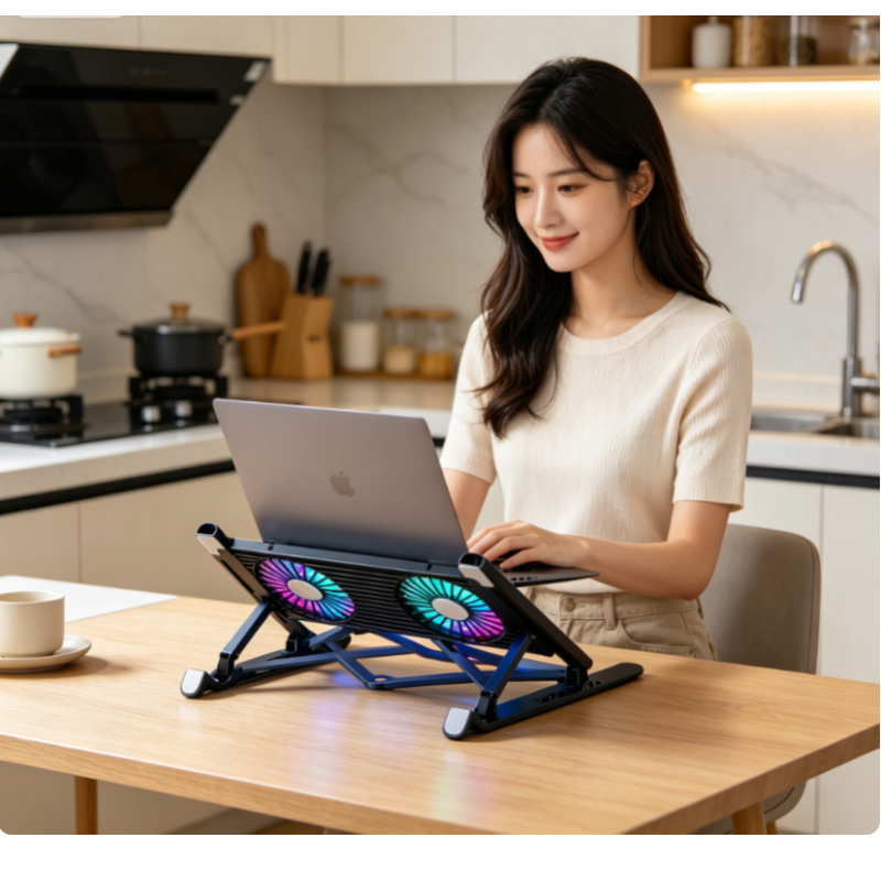 Cooling Stand Tablet - Neuer Laptop-Kühlerständer, faltbar, tragbar, verstellbar, für