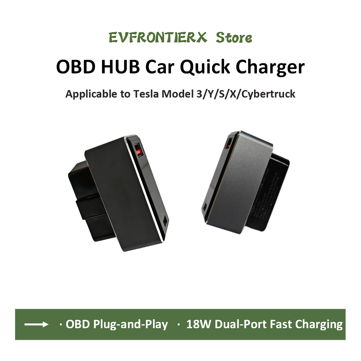 Usb Hub Type C - OBD-Schnellladegerät-Netzteil für Tesla Model 3/Y/X/S/Cybertruck PD