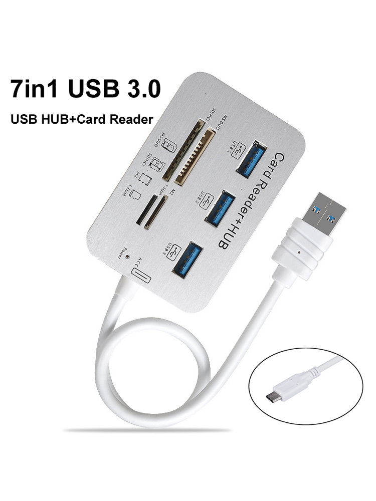 7-in-1 3-Port USB-Typ-C 3.0 Hu – Usb Hub Type C Bewertung und Preis