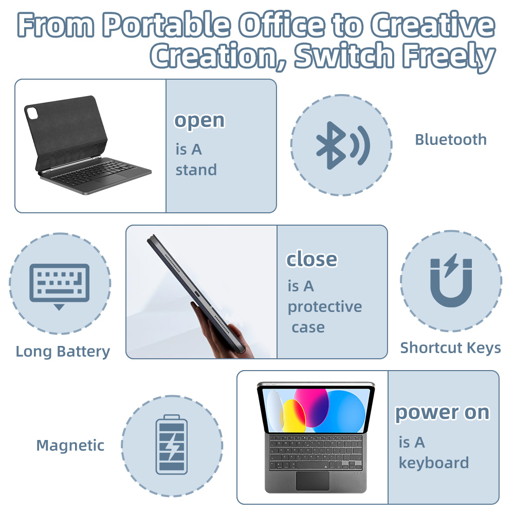 2026 Magic Keyboard mit Blueto – Tablet Accessories Keyboard Bewertung und Preis