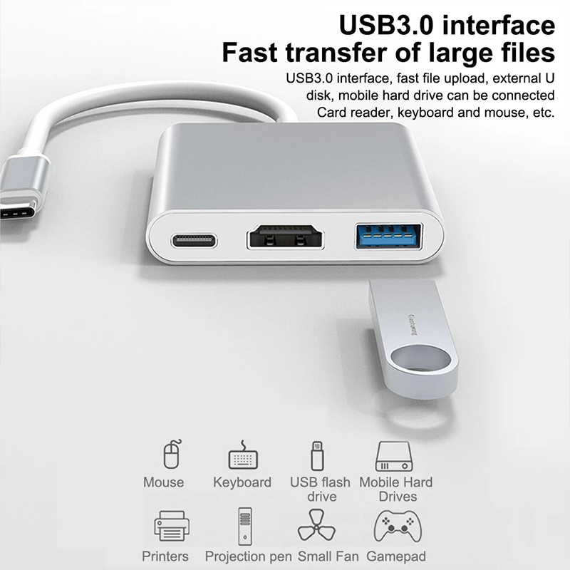 3-in-1 USB Typ-C Hub zu 4K HDM – Tablet Accessories For Samsung Bewertung und Preis