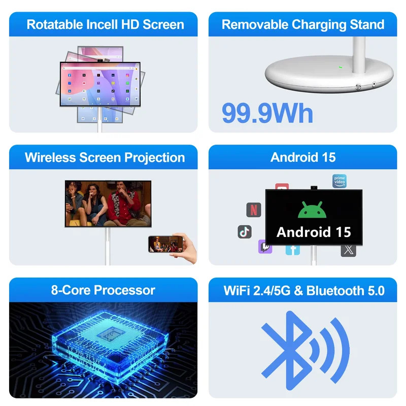Smart Tablet 27 Zoll Tragbarer – Tablet Accessories Uk Bewertung und Preis