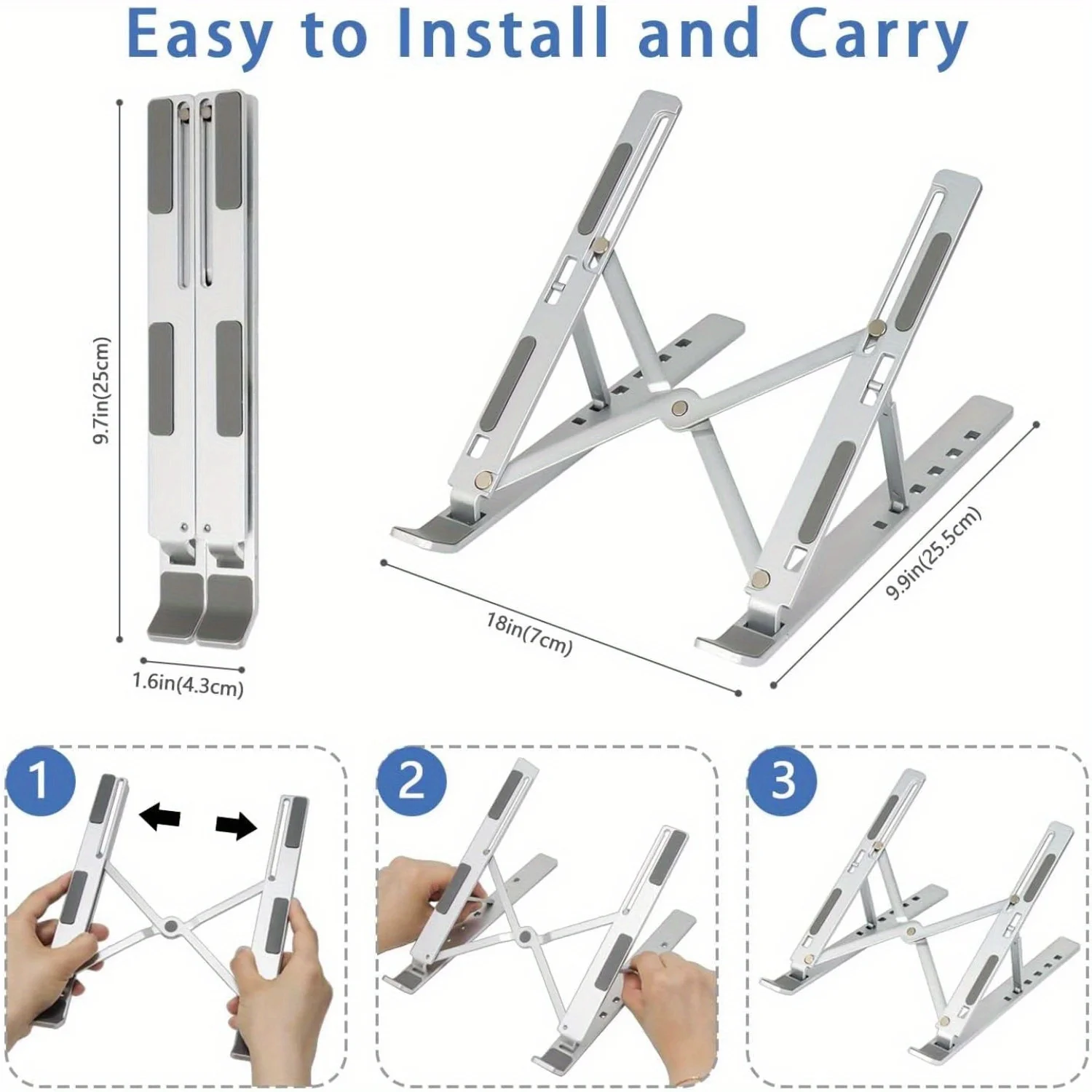Faltbarer Aluminium-Laptop-Stä – Cooling Stand Tablet Bewertung und Preis