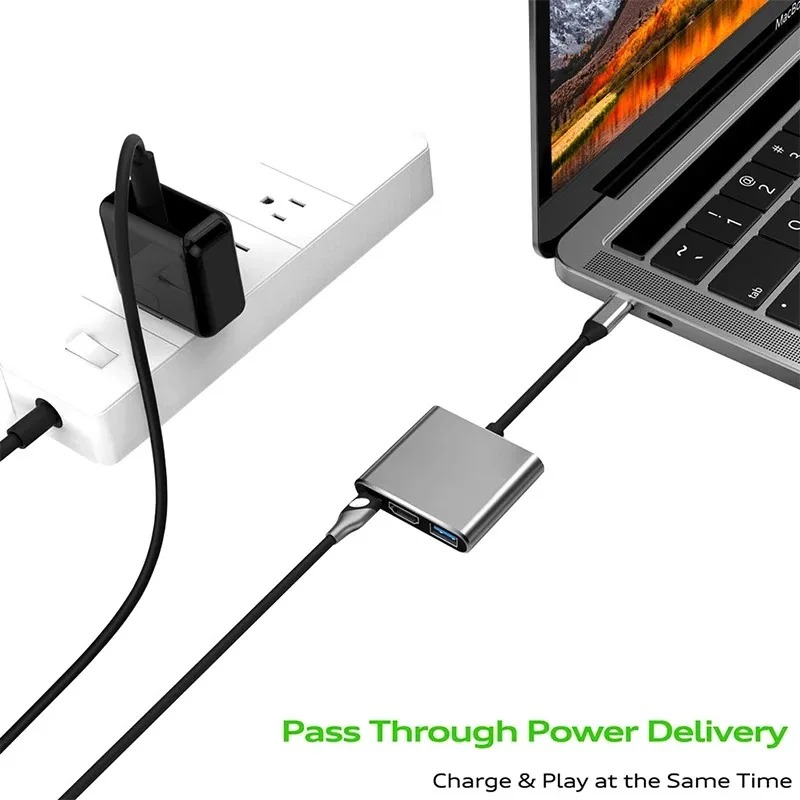 USB C HUB 3in1 Typ C 3,0 zu HD – Usb Hub Type C Bewertung und Preis