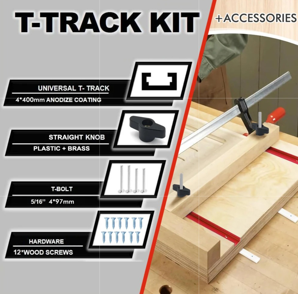 19 #   T-Nut-Set für Frästisch – Tablet Accessories Set Bewertung und Preis