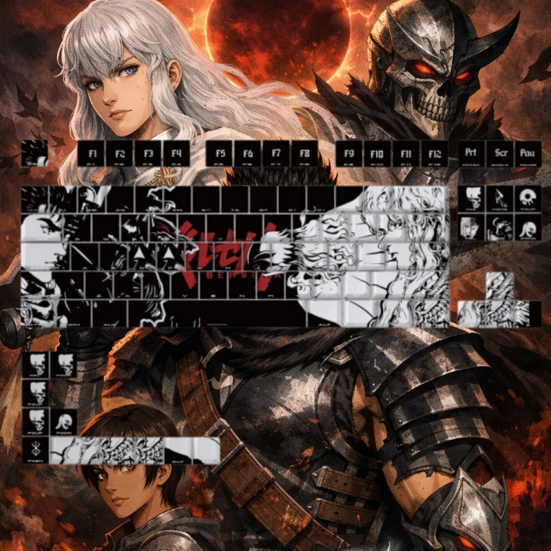 BERSERK Theme Anime Keycap 98  – Tablet Accessories Keyboard Bewertung und Preis