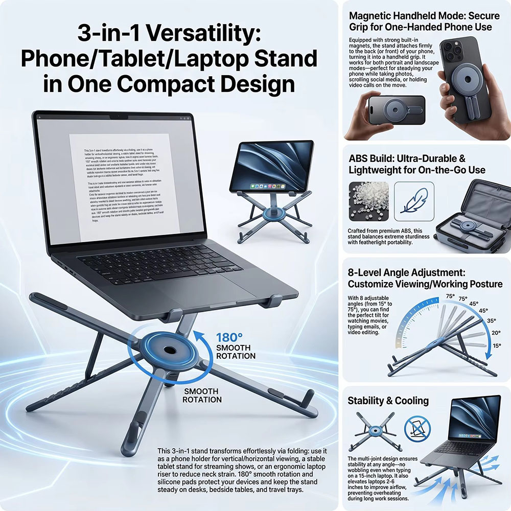 Tragbarer Magnetischer Handyha – Essential Tablet Accessories Bewertung und Preis