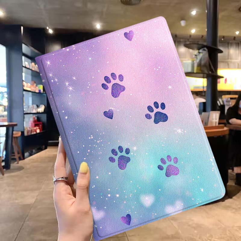 Cartoon Glitter Paw Prints Sof – Lenovo Tablet P12 Accessories Bewertung und Preis